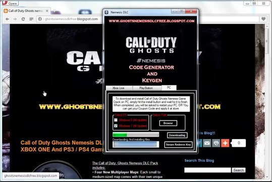 Call of Duty Ghosts Nemesis DLC Free On XBOX 360 / XBOX ONE And PS3 / PS4 Game And PC