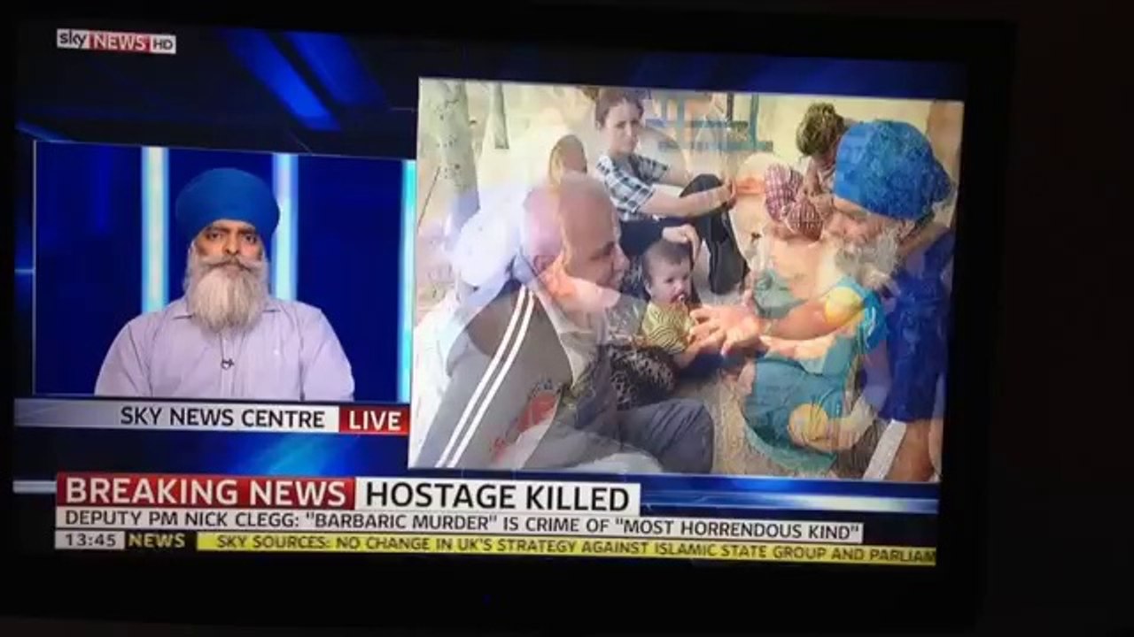 Ravi Singh of Khalsa Aid on UK National TV on Aid1