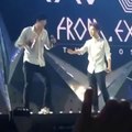 [Fancam] 140914 EXO D.O hit Chanyeol on head @ The Lost Planet Concert in Bangkok