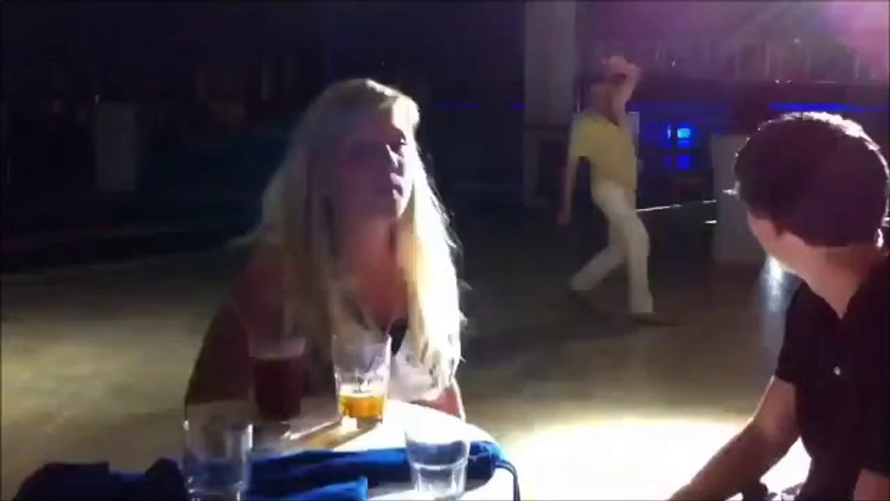 Drunk dancer at party