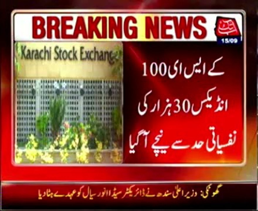 KSE: 100 index down by 100 points