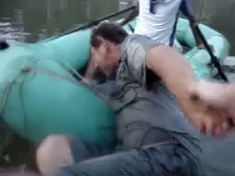 Drunk guy tries to enter a boat…