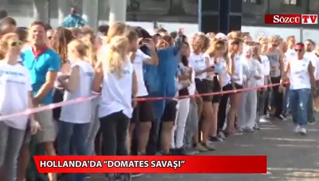 Hollanda'da 'domates savaşı'