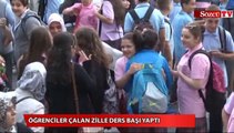 Öğrenciler çalan zille ders başı yaptı