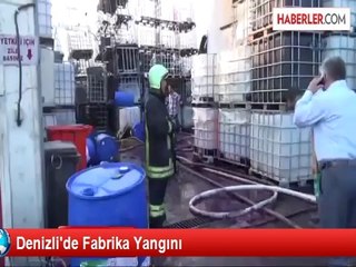 Denizli'de Fabrika Yangını