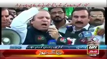 nawaz shareef ka sialkjot main doray ko doran khitab.