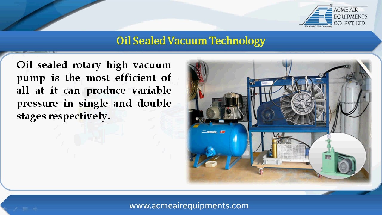Industrial Usage of Different Types of Vacuum Pumps by www.acmeairequipments.com