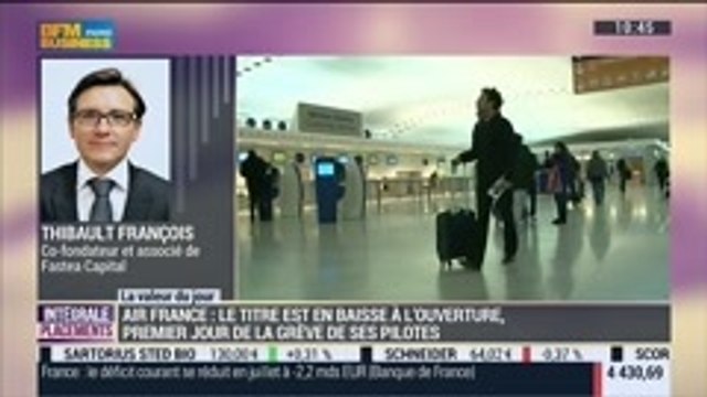 Baisse du titre d'Air France en Bourse: Thibault François, dans Intégrale Placements – 15/09