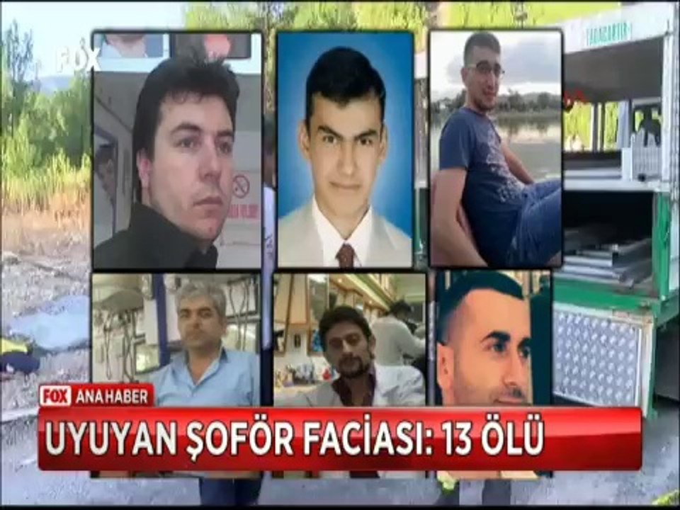 Kuaförlerin seyahatinde uyuyan şoför faciası 13 Ölü
