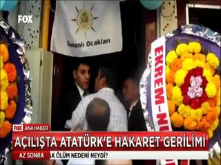Osmanlı ocakları başkanına Atatürk'e hakaret ettin protestosu