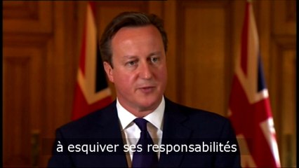 Exécution de David Haines : ce sont des "monstres", condamne Cameron
