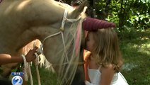 Atteinte de leucémie, cette petite fille rencontre une licorne