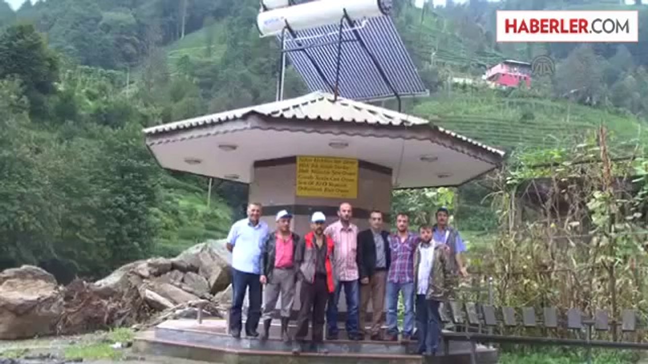 Sıcak suyla abdest için şadırvana güneş enerjili sistem kurdular -