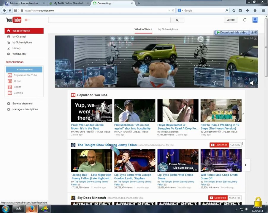 Youtube Channel settings, google analytics, monetize video