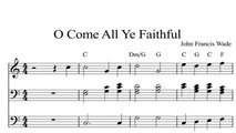 O Come All Ye Faithful: DIGITAL SHEET MUSIC Piano Organ & Keyboard Book 1