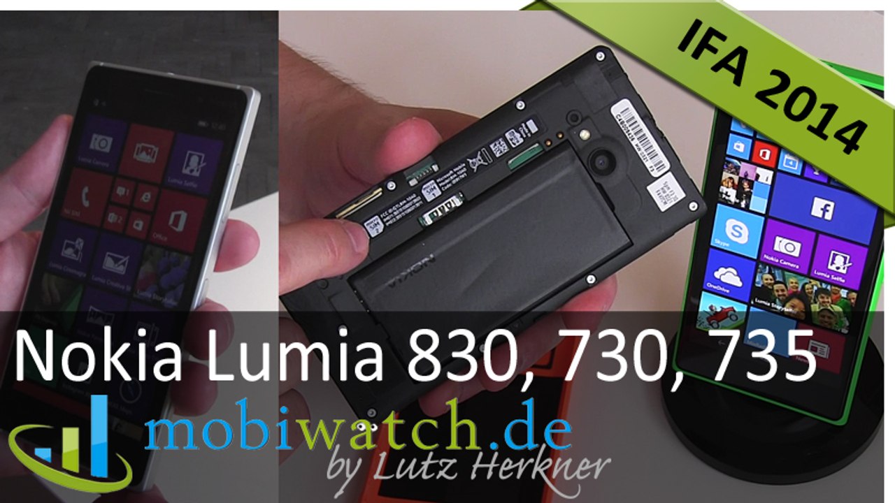 Nokia Lumia 830, 730, 735: Die Foto-Phones im Video-Test