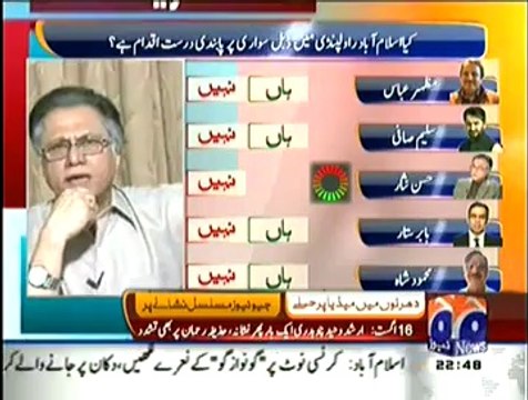 Hassan Nisar Blasted On PMLN Government For Ban Pillion Riding