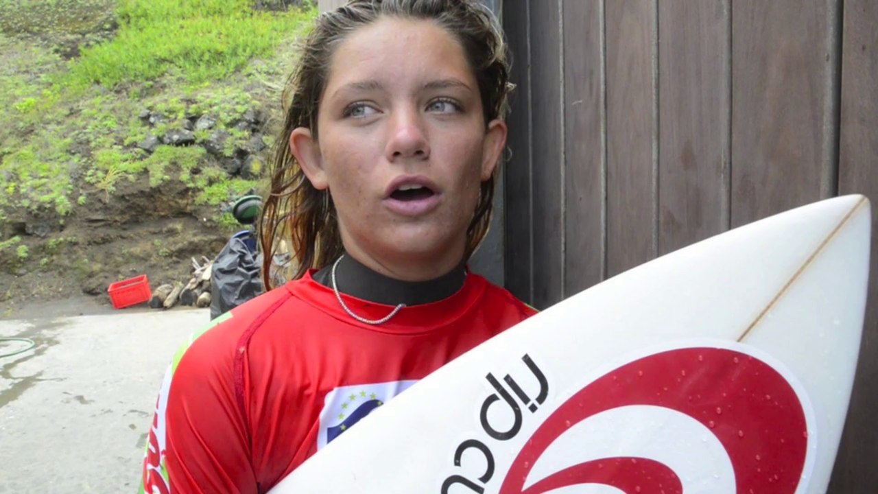 INTERVIEW KIM VÉTEAU - EUROSURF JUNIOR - 15 SEPTEMBRE 2014 - SAO MIGUEL, AÇORES