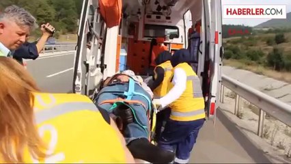 Kereste Yüklü Kamyona Çarptı 1 Yaralı