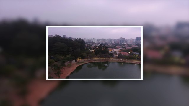 Parque Ibirapuera em São Paulo do ar - São Paulo, SP