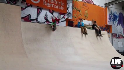 worst rollerblade backflip ever