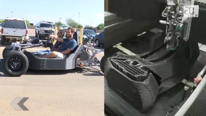 Une voiture fabriquée avec une imprimante 3D