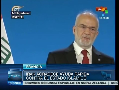 Canciller de Irak agradece apoyo del mundo para combatir a Daésh