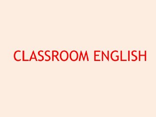 classroom English 5ème - animation avec des images