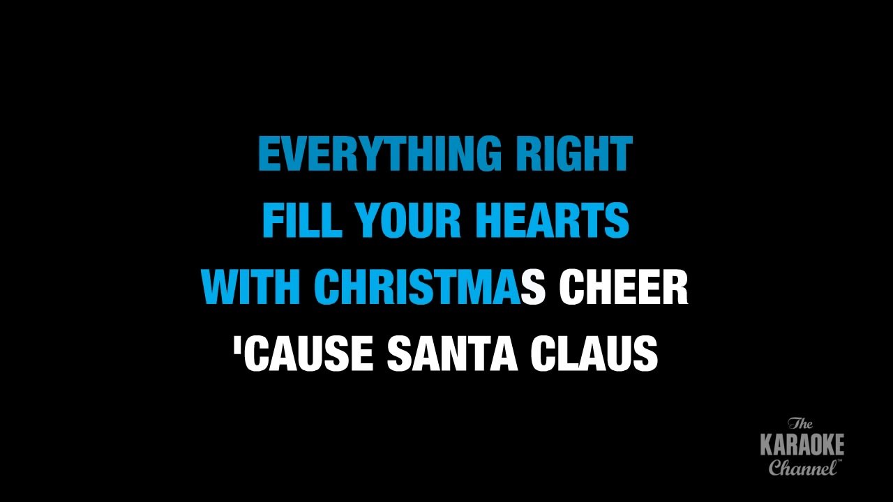 Here Comes Santa Claus in the Style of _Elvis Presley_ karaoke video with lyrics (no lead vocal)