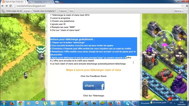 [TUTO] Comment Avoir Clash of Clans Gemmes Gratuit