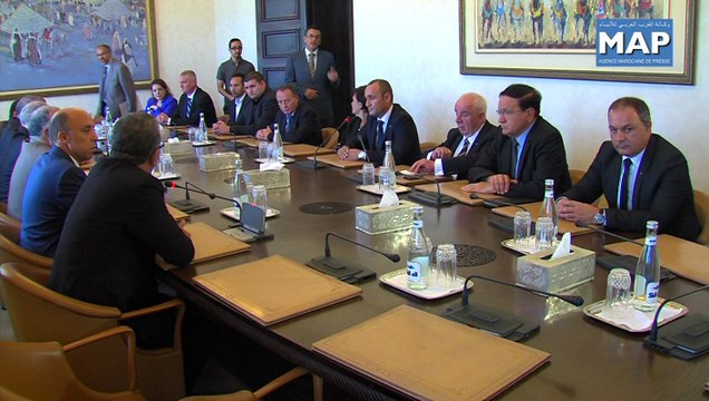 عبد الله بها يتباحث مع وفد عن مجموعة الصداقة البرلمانية المغربية الرومانية