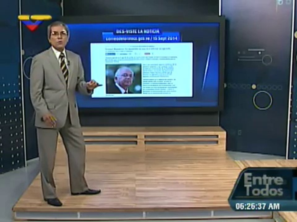 (Vídeo) Entre Todos con Luis Guillermo García del 15.09.2014 (2/7)