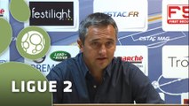 Conférence de presse ESTAC Troyes - AJ Auxerre (1-2) : Jean-Marc FURLAN (ESTAC) - Jean-Luc VANNUCHI (AJA) - 2014/2015