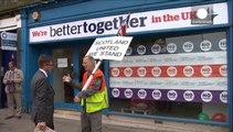 La incertidumbre de las encuestas tiene su reflejo en las calles de Escocia