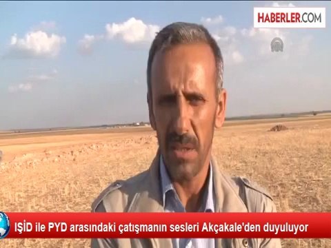IŞİD ile PYD Çatışmasını Sınır Köylerinden İzliyorlar