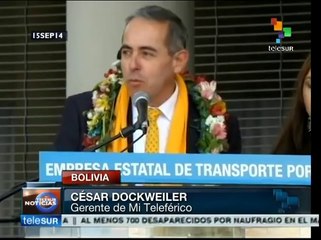 Bolivia: inauguran segunda línea de teleférico en La Paz