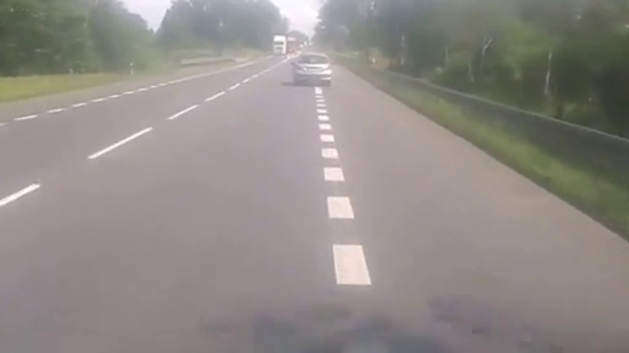 Conducteur complètement bourré !