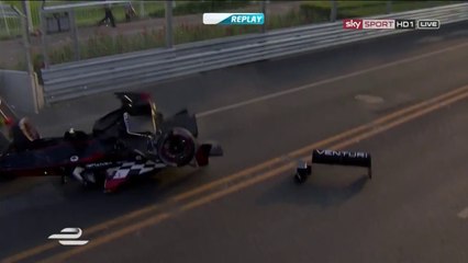 Gros accident pendant une course en Formula E à Beijing