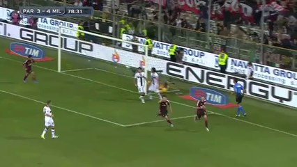 Superbe but de Jérémy Ménez - Match Milan AC / Parme