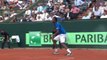 French Tennis player Gael Monfils is AWESOME! Magic moment during Davis Cup