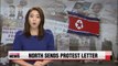 North Korea sends protest letter over propaganda leaflets
