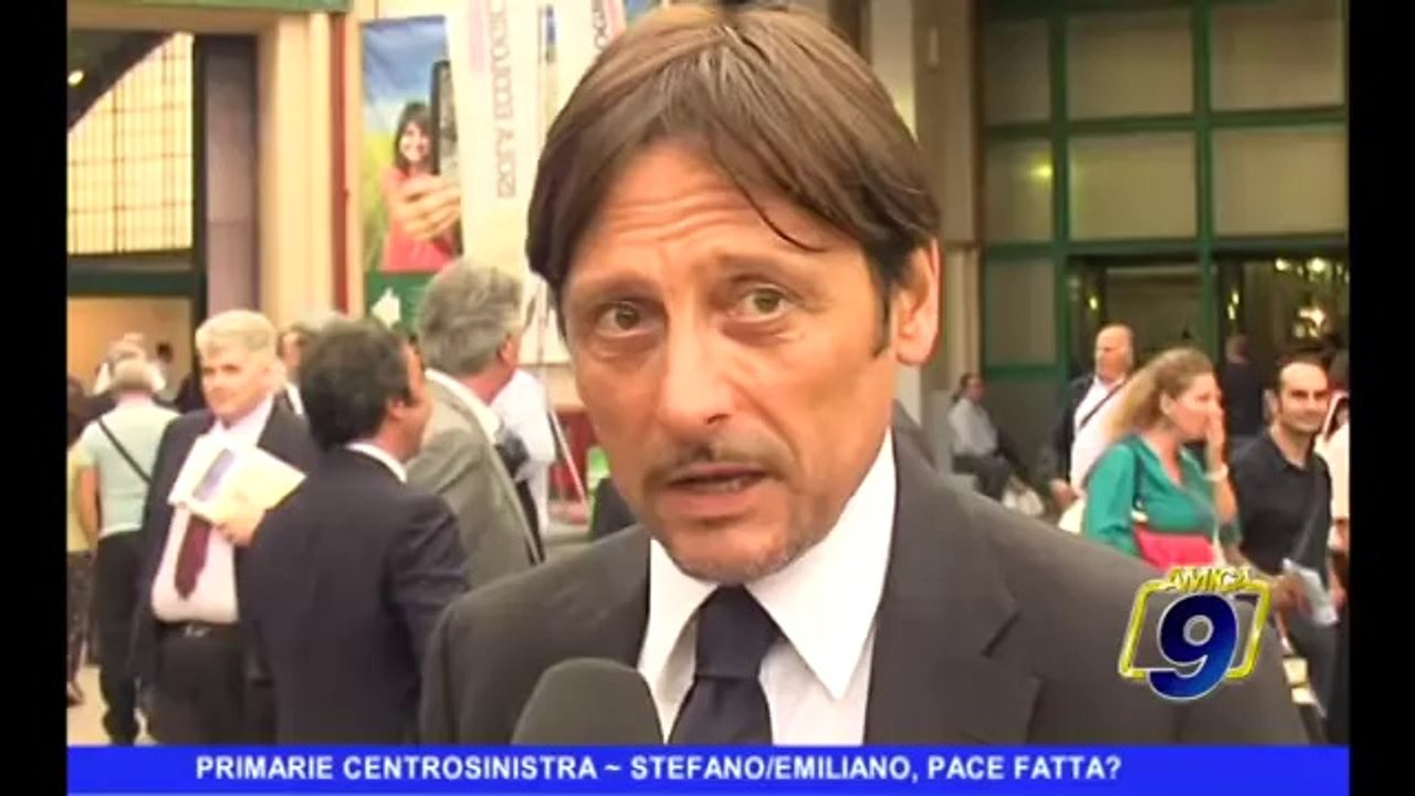 PRIMARIE CENTROSINISTRA | L'abbraccio tra Stefàno ed Emiliano. Pace fatta?
