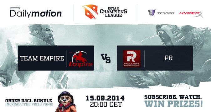 Team Empire vs Power Rangers Game 1 - Dota 2 Champions League @TobiWanDOTA