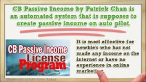 Cb passive income review|Cb passive income License Program|The Cb passive income Review|The Cb passive   income License Program 2.0|Cb passive income license program 2.0 review