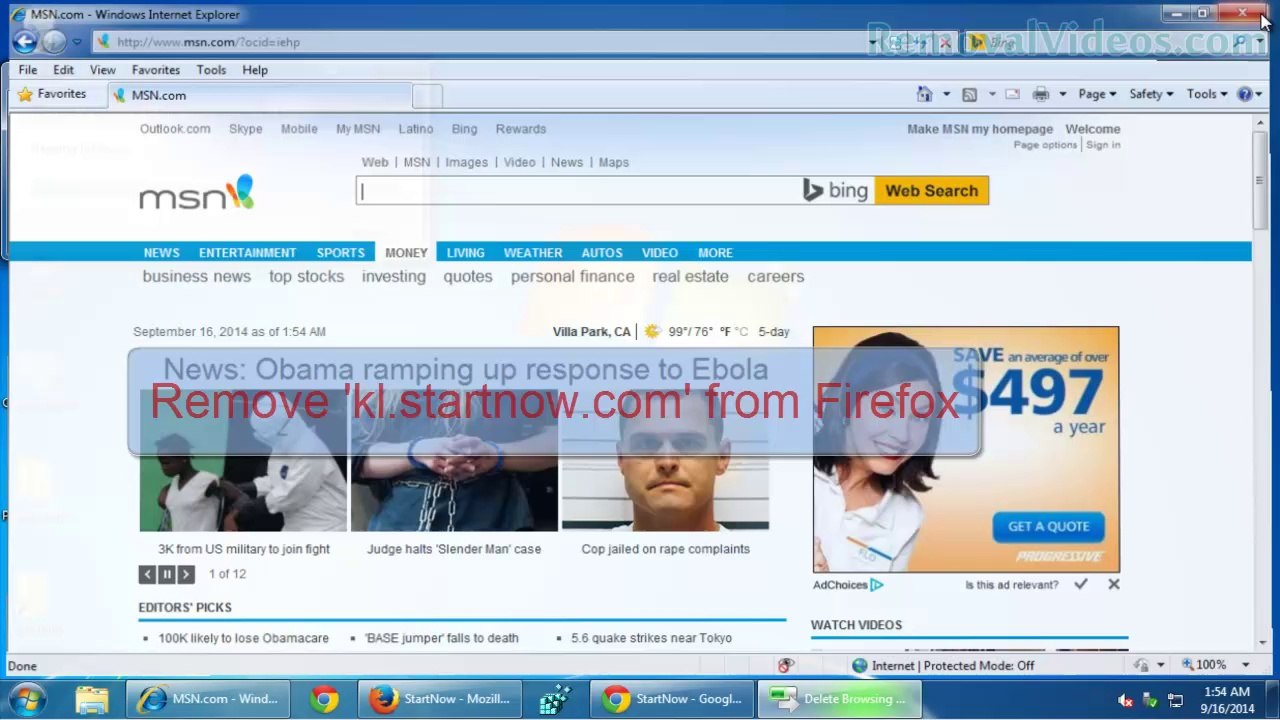 How to Remove 'kl.startnow.com' from IE,Firefox,Chrome