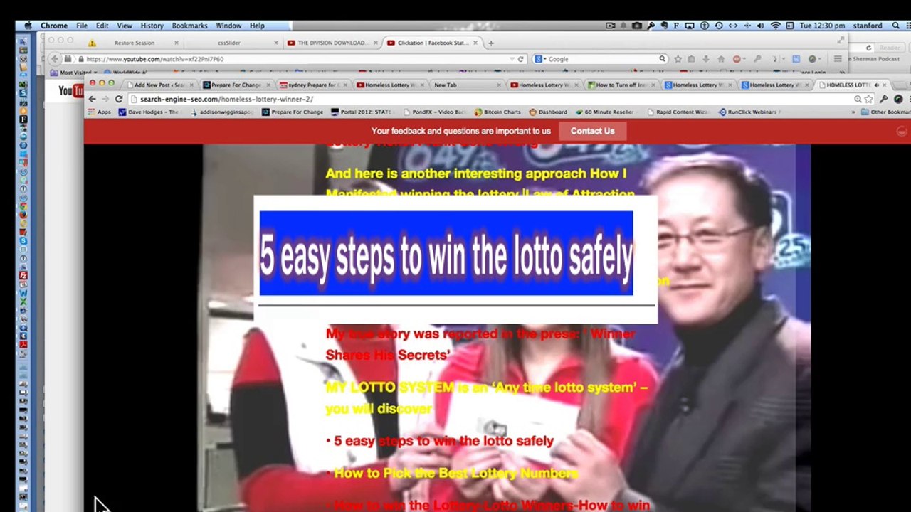 Win the 6 digit lottery MY LOTTO SYSTEM  How to Win the Lottery| Homeless LotteryWinner
