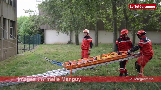 Paimpol. Les pompiers en exercice grandeur nature