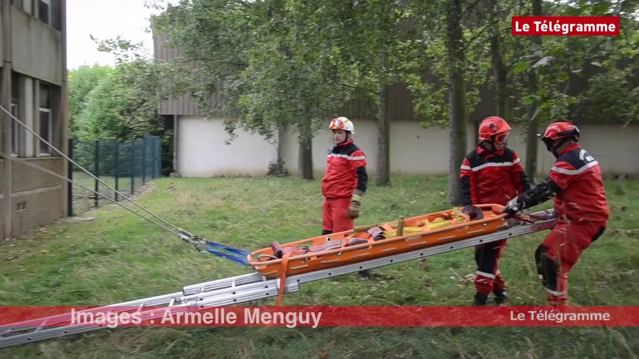 Paimpol. Les pompiers en exercice grandeur nature