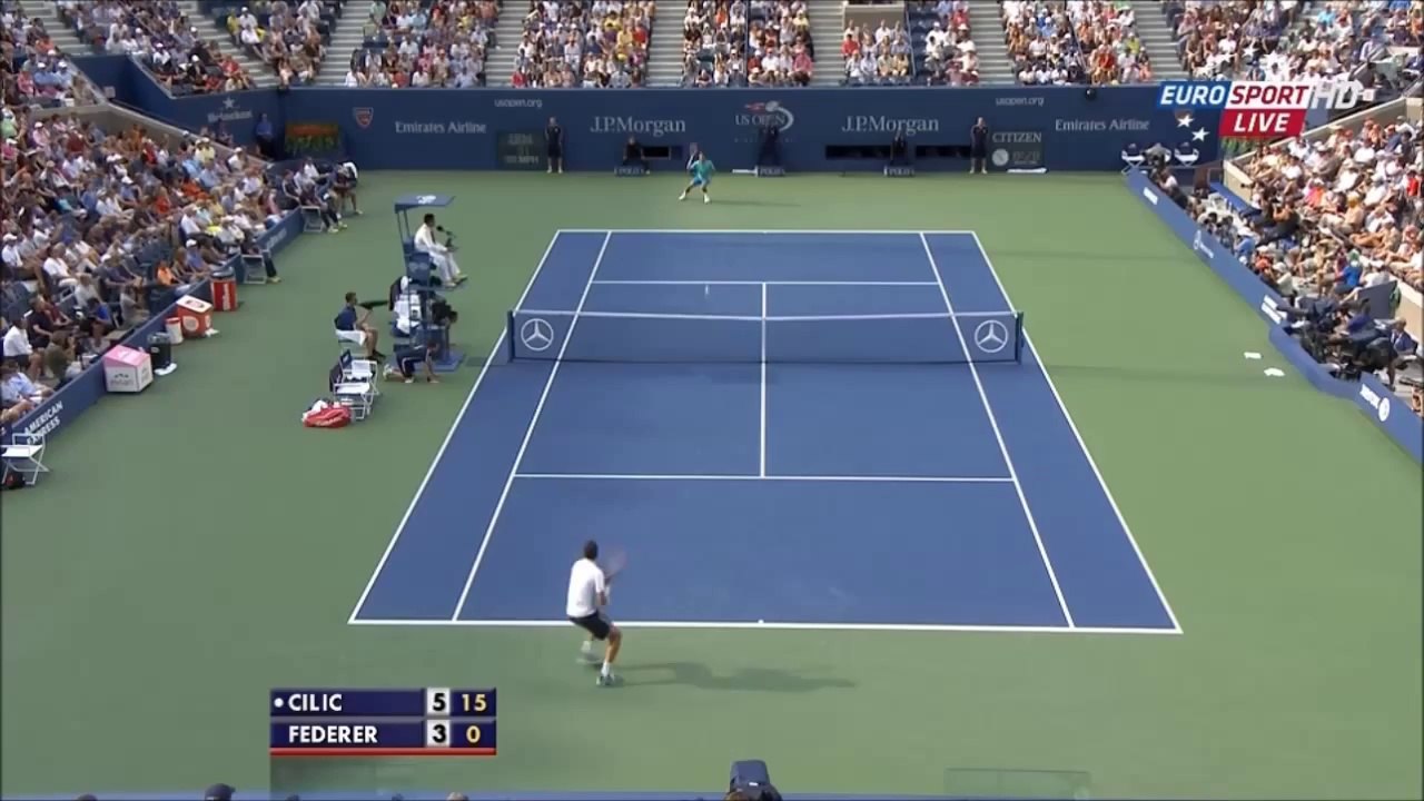 2014 US Open 1_2 Roger Federer vs Marin Cilic Highlights [HD] -