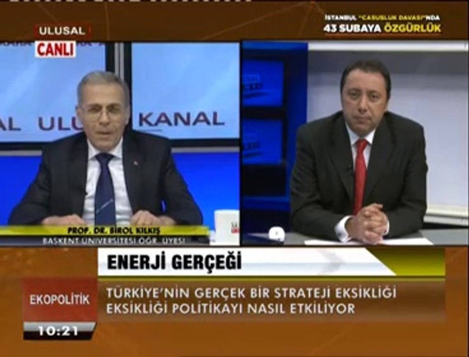 Çetin Ünsalan ile EkoPolitik konuk Akademisyen Prof. Dr. Birol Kılkış 16  Eylül 2014